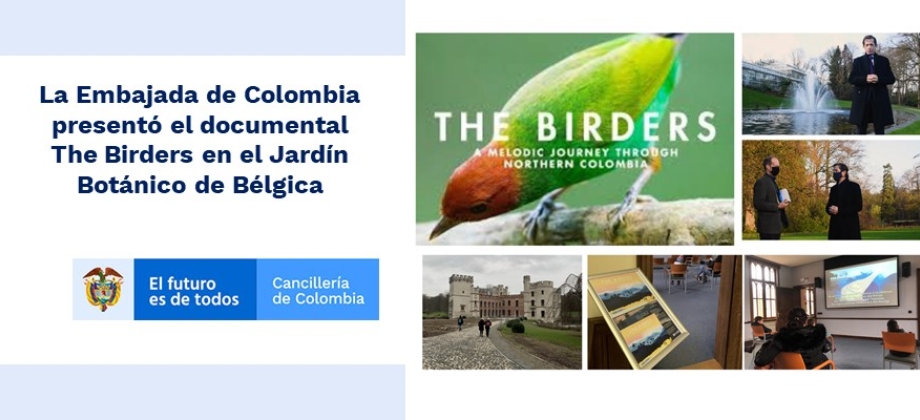 La Embajada de Colombia en Bélgica presentó el documental The Birders en el Jardín Botánico