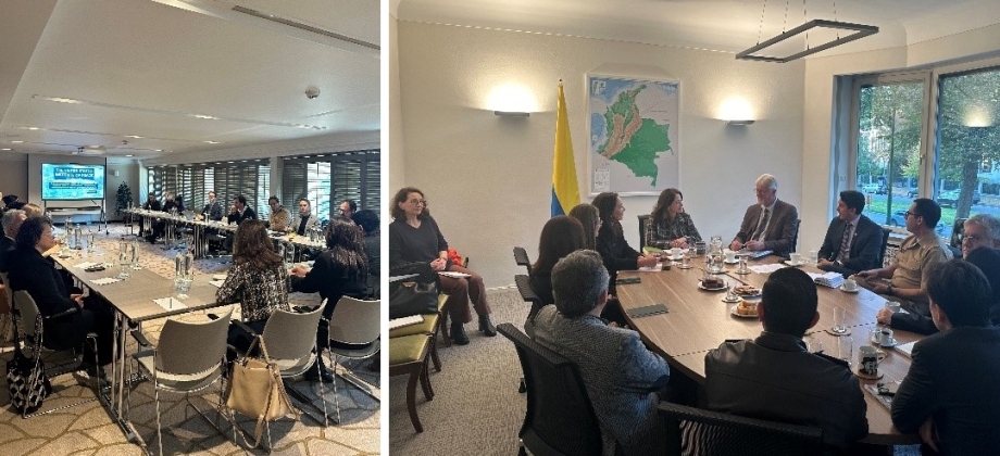 La Embajada de Colombia en Bélgica realizó un conversatorio sobre paz y justicia transicional en Bruselas