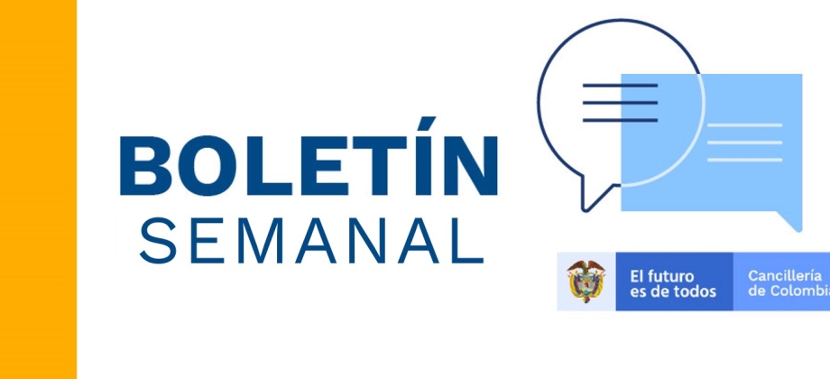 Vea las últimas noticias de la Embajada de Colombia en Bélgica en el boletín informativo de la semana del 13 al 17 de mayo de 2019