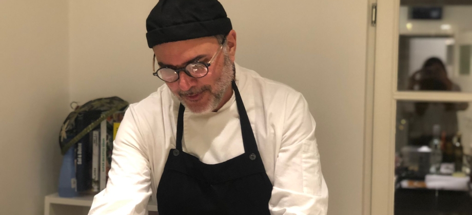 s exquisitos aromas y sabores colombianos deleitaron a comensales en Bruselas de la mano del chef Manuel Martínez