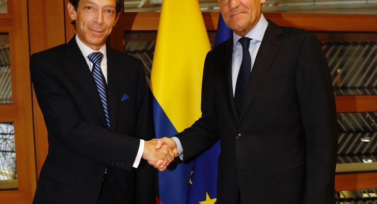 El Embajador de Colombia ante el Reino de Bélgica, Felipe Garcia Echeverri, presentó cartas credenciales ante el Presidente del Consejo Europeo